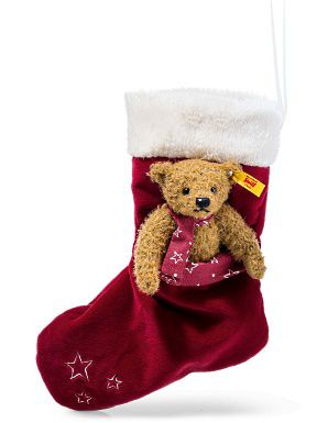 Steiff Teddy in Weihnachtssocke 15 cm 026751